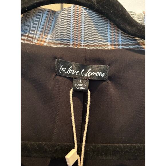 For Love and Lemons Kym Cropped Blazer Size Large NWT - Picture 4 of 6